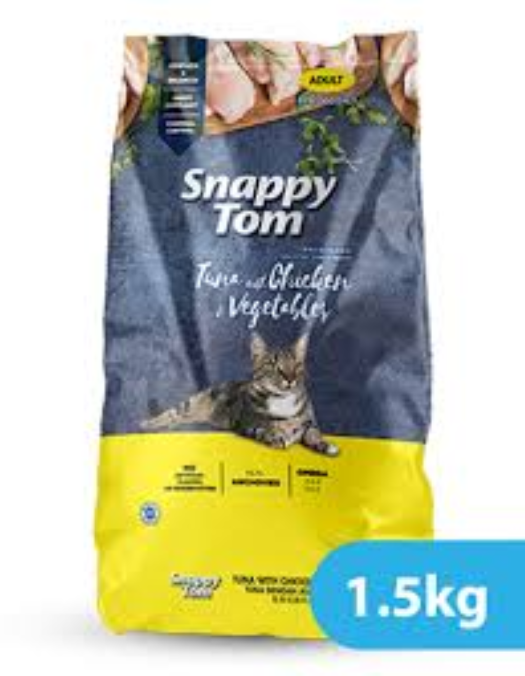 SNAPPY TOM TUNA CHICKEN VEG W ANCHOVIES 1.5KG